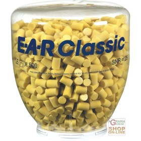 CARICA DA 500 PAIA TAPPI EAR CLASSIC  PER DISPENSER ONE TOUCH  COLORE GIALLO CARICA DA 500 PAIA TAPPI EAR CLASSIC PER DISPENSER ONE TOUCH