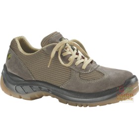 SCARPA BASSA IN CROSTA SCAMOSCIATA  SUOLA IN POLIURETANO BIDENSITÀ PUNTALE IN ACCIAIO  LAMINA IN COMPOSITO SCARPA BASSA IN CROSTA SCAMOSCIATA SUOLA IN POLIURETANO