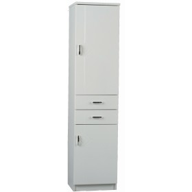 MOBILE PER BAGNO RIGO BIANCO DUE ANTE E DUE CASSETTI CM.38 x 33 x 150h. MOBILE PER BAGNO RIGO BIANCO DUE ANTE E DUE CASSETTI CM.38 x 33