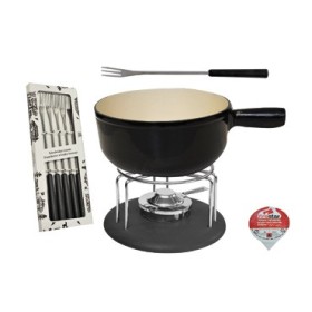 MOHA SET PER FONDUTA DI FORMAGGIO PZ 9 NERO HC 26808 MOHA SET PER FONDUTA DI FORMAGGIO PZ 9 NERO HC 26808