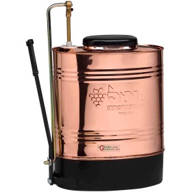 POMPA A SPALLA IN RAME DA LT. 16 MOD. TOSCANO POMPANTE A SX LANCIA MANO DX POMPA A SPALLA IN RAME DA LT. 16 MOD. TOSCANO POMPANTE A SX