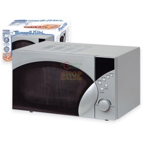 MAX FORNO MICROONDE 25 LITRI C/GRILL SILVER MAX FORNO MICROONDE 25 LITRI C/GRILL SILVER