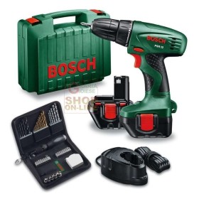 BOSCH TRAPANO A 2 BATTERIE 12V 1,2 AH PSR 12 CON SET VALIGETTA PZ. 46 2BATT 060395550F BOSCH TRAPANO A 2 BATTERIE 12V 1,2 AH PSR 12 CON SET VALIGETTA