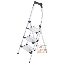 HAILO SGABELLO LIVINGSTEP CONFORT PLUS IN ALLUMINIO KG. 150 3 GRADINI HAILO SGABELLO LIVINGSTEP CONFORT PLUS IN ALLUMINIO KG. 150 3