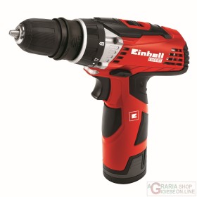 Einhell Trapano avvitatore con 2 batteria 12v 1,3ah con mandrino modificabile TE-CD 12 X-Li Einhell Trapano avvitatore con 2 batteria 12v 1,3ah con