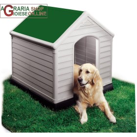 CUCCIA PER CANI DOG HOUSE KETER TETTO COLOR VERDE CM 95x99x99h EXTRA LARGE CUCCIA PER CANI DOG HOUSE KETER TETTO COLOR VERDE CM 95x99x99h