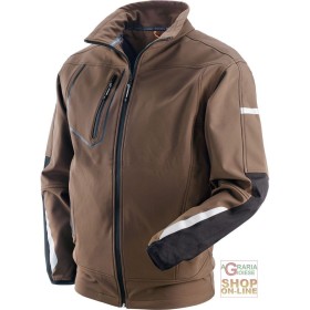 GIUBBINO IN POLIESTERE ELASTANE  COLORE MARRONE NERO  TG  S XXL GIUBBINO IN POLIESTERE ELASTANE COLORE MARRONE NERO TG S XXL