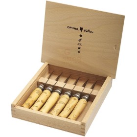 OPINEL SET 6 COLTELLI CON SCATOLA N. 7 INOX COLLECTION NATURE OPINEL SET 6 COLTELLI CON SCATOLA N. 7 INOX COLLECTION NATURE