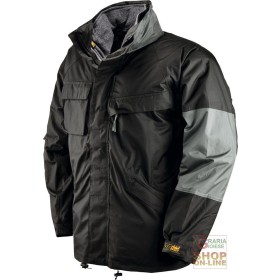 GIACCONE POLIESTERE PVC TRIPLO USO  IMBOTTITO IN PILE STACCABILE  COLORE NERO  TG  S M L XL XXL GIACCONE POLIESTERE PVC TRIPLO USO IMBOTTITO IN PILE STACCABILE