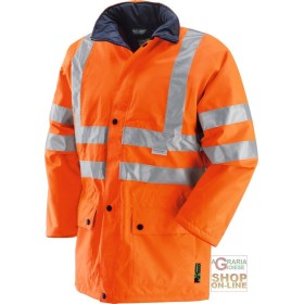 GIACCONE IN TESSUTO GB TEX CON IMBOTTITURA  BANDE 3M  EN 471 EN 343  COLORE ARANCIO  TG  S XXL GIACCONE IN TESSUTO GB TEX CON IMBOTTITURA BANDE 3M EN 471 EN