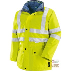 GIACCONE IN TESSUTO GB TEX TRIPLO USO  BANDE 3M  EN 471   EN 343  COLORE GIALLO  TG  S XXL GIACCONE IN TESSUTO GB TEX TRIPLO USO BANDE 3M EN 471 EN 343