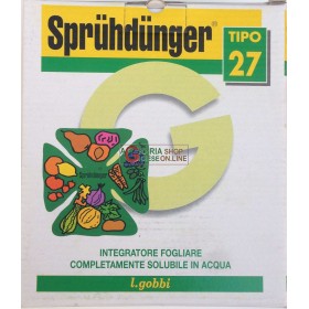 GOBBI SPRUHDUNGER TIPO 27 CONCIME FOGLIARE N.P.K. 27.11.15 CON MICROELEMENTI KG. 10 GOBBI SPRUHDUNGER TIPO 27 CONCIME FOGLIARE N.P.K. 27.11.15 CON