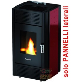 FIANCHI PANNELLI LATERALI PER STUFA FREEPOINT-CADEL MOD. PRETTY SMALTO ROSSO FIANCHI PANNELLI LATERALI PER STUFA FREEPOINT-CADEL MOD. PRETTY