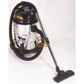 VIGOR BIDONE ASPIRAPOLVERE ASPIRATUTTO SOLIDI E LIQUIDI 30LT 1200 WATT VIGOR BIDONE ASPIRAPOLVERE ASPIRATUTTO SOLIDI E LIQUIDI 30LT