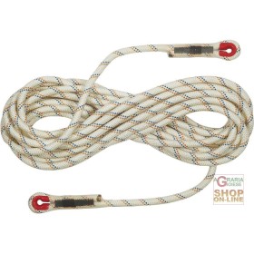 FUNE DI SICUREZZA IN POLIAMMIDE Ø 11 MM  PER EASYSTOP  LUNGHEZZA 10 METRI  COLORE BIANCO ROSSO FUNE DI SICUREZZA IN POLIAMMIDE Ø 11 MM PER EASYSTOP LUNGHEZZA