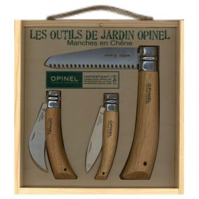 OPINEL COLTELLI WOOD BOX TRIO JARDIN INOX OPINEL COLTELLI WOOD BOX TRIO JARDIN INOX