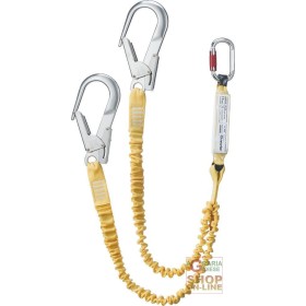 CORDINO ANTICADUTA IN FASCIA ELASTICA A DUE PUNTI DI ANCORAGGIO CON ASSORBITORE D ENERGIA CORDINO ANTICADUTA IN FASCIA ELASTICA A DUE PUNTI DI ANCORAGGIO