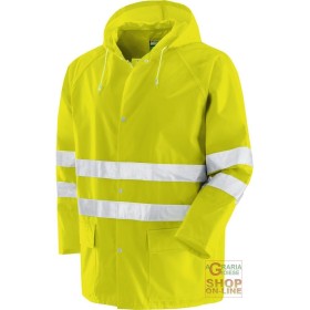 COMPLETO IN NYLON PVC CON BANDE 3M RIFRANGENTI EN 471  COLORE GIALLO  TG  M L XL XXL COMPLETO IN NYLON PVC CON BANDE 3M RIFRANGENTI EN 471 COLORE