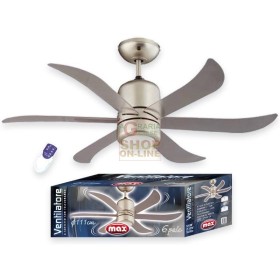 MAX VENTILATORE SOFFITTO 6 PALE E TELECOM. MAX VENTILATORE SOFFITTO 6 PALE E TELECOM.