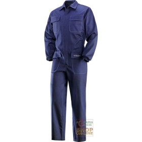 TUTA IN TESSUTO IGNIFUGO  ANTIACIDO  ANTISTATICO IN COTONE POLIESTERE  COLORE BLU  TG  S XXL TUTA IN TESSUTO IGNIFUGO ANTIACIDO ANTISTATICO IN COTONE