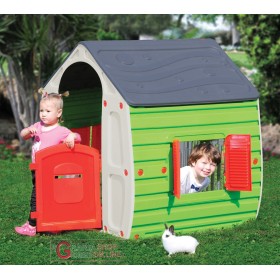 Casetta per bambini in resina termoplastica cm. 102x90x109h Casetta per bambini in resina termoplastica cm. 102x90x109h