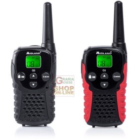 COPPIA 2 MIDLAND RICETRASMITTENTE BIBANDA PMR446 G5 C NERO-NERO ROSSA COPPIA 2 MIDLAND RICETRASMITTENTE BIBANDA PMR446 G5 C NERO-NERO