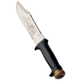 Paolucci Pugnale manico nero bussola e kit sopravvivenza lama inox cm. 22 Paolucci Pugnale manico nero bussola e kit sopravvivenza lama