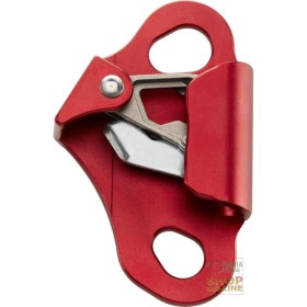 BLOCCANTE PER RISALITA SU CORDA SINGOLA  IN LEGA D ALLUMINIO LEGGERO  VERSIONE SINISTRA  COLORE ROSSO BLOCCANTE PER RISALITA SU CORDA SINGOLA IN LEGA D ALLUMINIO