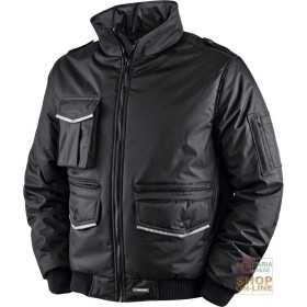 GIUBBINO IN POLIESTERE PVC CON PORTABADGE E BANDE HV  CAPPUCCIO A SCOMPARSA  COLORE NERO  TG  S XXL GIUBBINO IN POLIESTERE PVC CON PORTABADGE E BANDE HV CAPPUCCIO