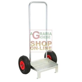 CARRELLO MULTIUSO UNIVERSALE IN ACCIAIO ZINCATO RUOTE GONFIABILI CARRELLO MULTIUSO UNIVERSALE IN ACCIAIO ZINCATO RUOTE GONFIABILI