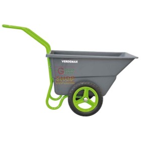 VERDEMAX CARRIOLA DA GIARDINO MULTIUSO CON VASCA IN POLIPROPILENE LT. 110 VERDEMAX CARRIOLA DA GIARDINO MULTIUSO CON VASCA IN