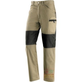 PANTALONE 60% COTONE 40% POLIESTERE  RINFORZI IN  POLIESTERE  COLORE KAKI NERO  TG  S XXL PANTALONE 60% COTONE 40% POLIESTERE RINFORZI IN POLIESTERE