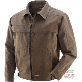 GIUBBINO 100% COTONE CANVAS  COLORE FANGO  TG  S XXXL GIUBBINO 100% COTONE CANVAS COLORE FANGO TG S XXXL