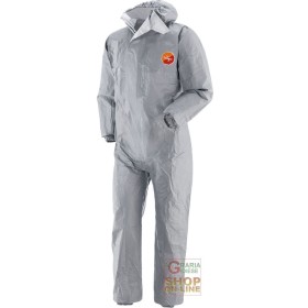 TUTA TYVEK GRIGIA TERMOSALDATA CON CAPPUCCIO  TG  S M L XL XXL TUTA TYVEK GRIGIA TERMOSALDATA CON CAPPUCCIO TG S M L XL XXL