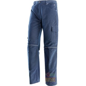 PANTALONE 100% COTONE CANVAS  COLORE BLU  TG  S XXXL PANTALONE 100% COTONE CANVAS COLORE BLU TG S XXXL
