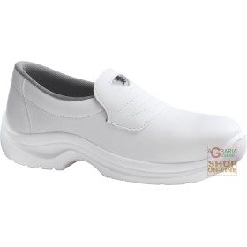 SCARPA BASSA IN MICROFIBRA  PUNTALE IN MATERIALE TERMOPLASTICO  SUOLA POLIURETANO  COLORE BIANCO  TG  35 47 SCARPA BASSA IN MICROFIBRA PUNTALE IN MATERIALE TERMOPLASTICO
