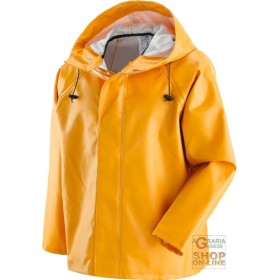 GIACCA IMPERMEABILE 100% PVC 0 65 MM  COLORE GIALLO  TG  M XXL GIACCA IMPERMEABILE 100% PVC 0 65 MM COLORE GIALLO TG M XXL