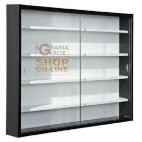 KIT VETRINETTA A DUE ANTE CM. 80 X 9,5 X 60 NERA KIT VETRINETTA A DUE ANTE CM. 80 X 9,5 X 60 NERA