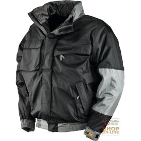 GIUBBINO IN POLIESTERE PVC  IMBOTTITO IN PILE  COLORE NERO  TG  S XXL GIUBBINO IN POLIESTERE PVC IMBOTTITO IN PILE COLORE NERO TG S