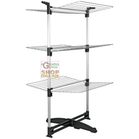 METALTEX CICLONE STENDIBIANCHERIA  VERTICALE A TRE PIANI ESTENSIONE MT. 40 METALTEX CICLONE STENDIBIANCHERIA VERTICALE A TRE PIANI