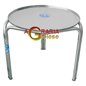 SANSONE SUPPORTO INOX PER CONTENITORI DA LT. 100 DIAM. CM. 47 SANSONE SUPPORTO INOX PER CONTENITORI DA LT. 100 DIAM. CM. 47