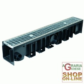 CANALETTA CON GRIGLIA ZINCATA B125 100X12X17H ALFA 100/120 CANALETTA CON GRIGLIA ZINCATA B125 100X12X17H ALFA 100/120