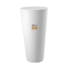 DIMARTINO VASO CON PORTAVASO TIRSO PLUS COLORE WHITE DIAM. 40 X 78 H. DIMARTINO VASO CON PORTAVASO TIRSO PLUS COLORE WHITE DIAM. 40 X
