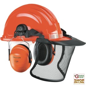 ELMETTO PROTETTIVO CON VISIERA CUFFIA IN POLITENE BOSCAIOLO ELMETTO PROTETTIVO CON VISIERA CUFFIA IN POLITENE BOSCAIOLO