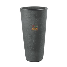 VASO CON PORTAVASO TIRSO PLUS COLORE DARK GREY DIAM. 40X78H VASO CON PORTAVASO TIRSO PLUS COLORE DARK GREY DIAM. 40X78H