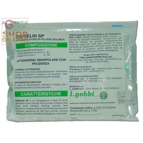 GOBBI GIBRELIN SP ACIDO GIBBERILICO GR. 20 SACCHETTO DA 12 BUSTINE GR. 12,5 GOBBI GIBRELIN SP ACIDO GIBBERILICO GR. 20 SACCHETTO DA 12