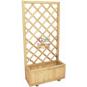 PANNELLO GRIGLIATO IN LEGNO GARDENIA CON FIORIERA 30x75x150h. PANNELLO GRIGLIATO IN LEGNO GARDENIA CON FIORIERA 30x75x150h.