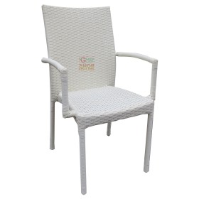 POLTRONA POLIRATTAN mod. MAFALDA BEIGE SENZA CUSCINO POLTRONA POLIRATTAN mod. MAFALDA BEIGE SENZA CUSCINO