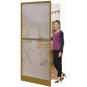 ZANZARIERA AD ANTA PER PORTA IN BRONZO CM. 100X240 ZANZARIERA AD ANTA PER PORTA IN BRONZO CM. 100X240