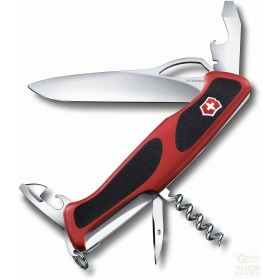VICTORINOX WENGER RANGERGRIP 61 GUANCIALI ROSSE NERE COLTELLO MULTIUSO MM. 130 0.9553.MC VICTORINOX WENGER RANGERGRIP 61 GUANCIALI ROSSE NERE COLTELLO